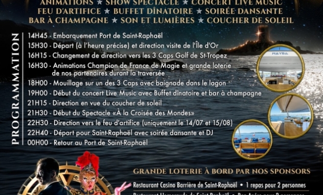 Tête d’affiche Boat Tour 2024 À la croisée des mondes à Saint-Raphaël , Saint-Raphaël, LDP Events Production